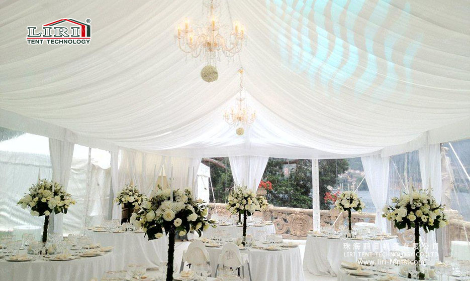 15x30m transparent wedding tent