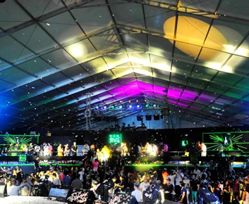 Clear Party Event Tent Rental at Hennessy Music Party