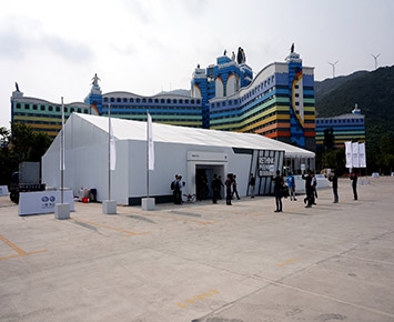 Large Exhibition Tent For Auto Show Test Drive