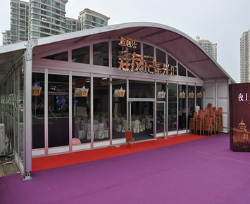 Outdoor Event Tents With ABS Wall Real Estate Opening