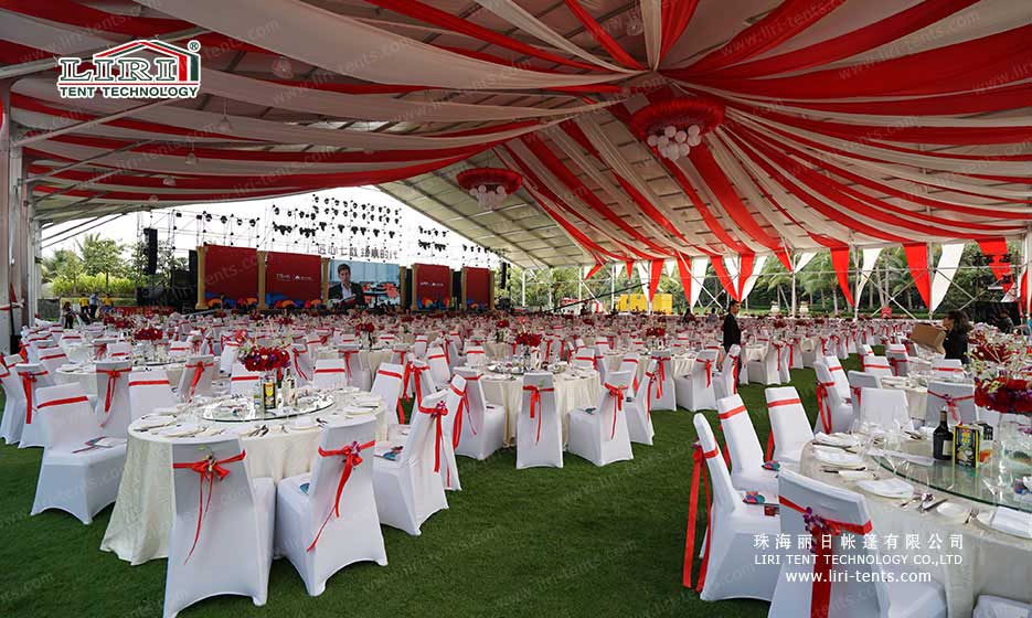 Wedding Tent With Decorations