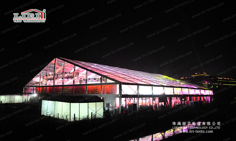 big clear span wedding tent