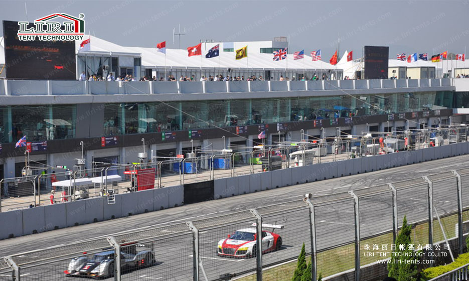 competition tent for Le Mans Rally