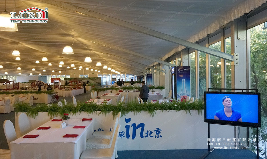 double decker sports event tent