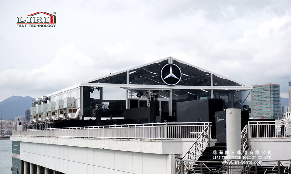 transparent exhibition tent