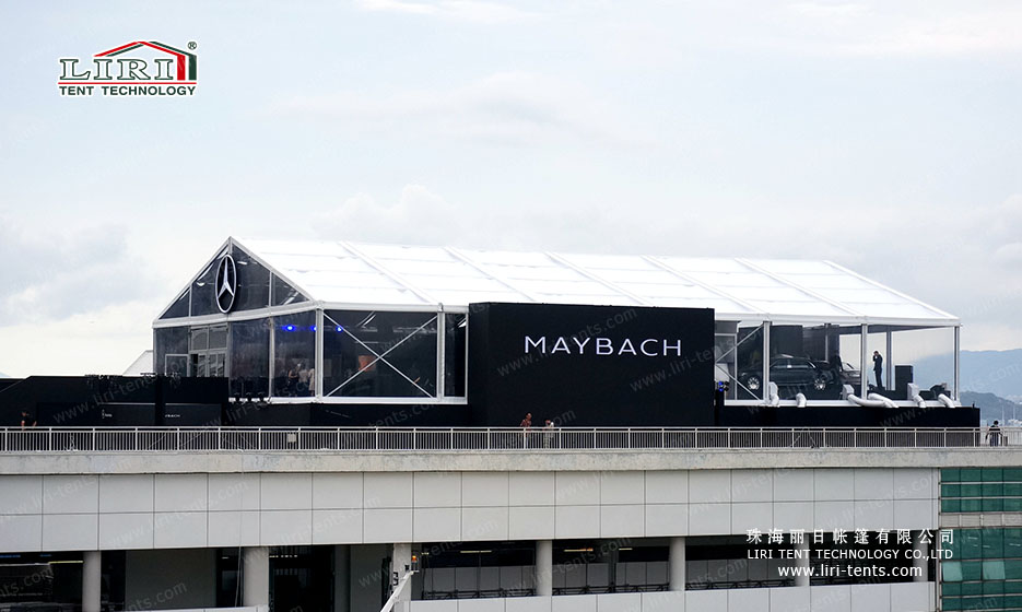 transparent tent for Benz auto exhibition