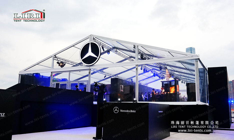 transparent tent for outdoor motor show