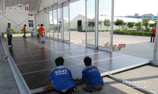 plancher en bois pour tente 