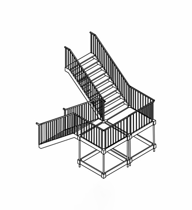 Two Story Tent Stairs Type B