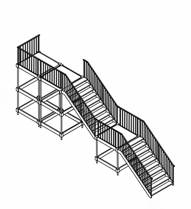 Two Story Tent Stairs Type C2
