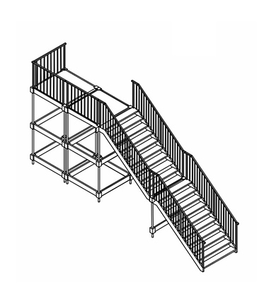 Two Story Tent Stairs Type D