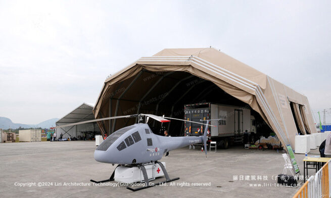 Tente-hangar militaire à double paroi (1)