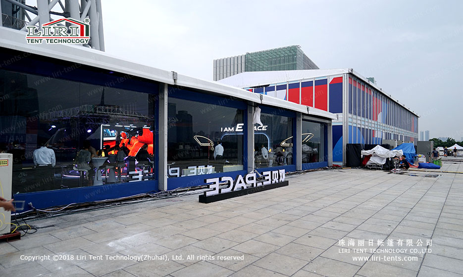 tente d'exposition pour salon automobile