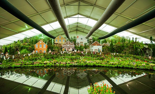 Vidéo sur le chapiteau amovible pour exposition florale