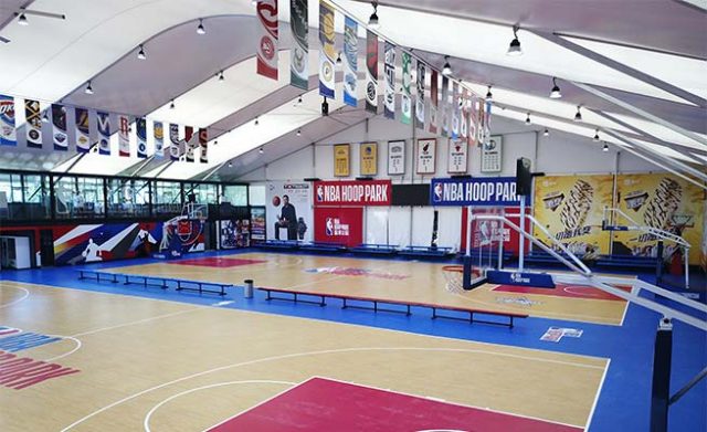 Salles de sport temporaires polyvalentes