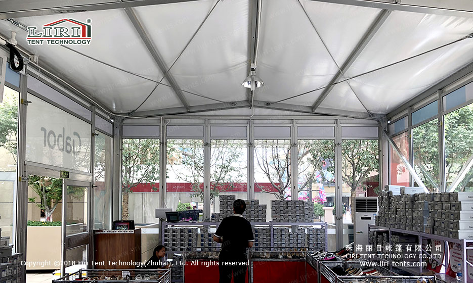Pop Up Clear span Retail Tent