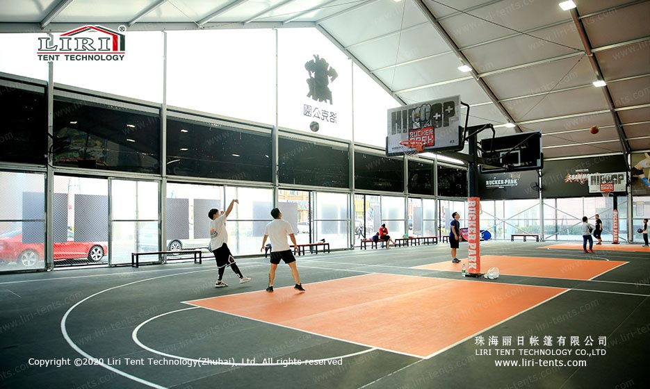Basketball Courts tent indoor