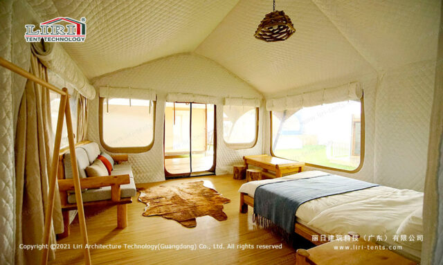 Hawaï - Glamping - Tente - Chambre - Lit