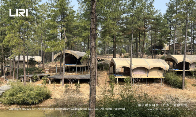 Tente de glamping de luxe et respectueuse de l'environnement à Hawaï
