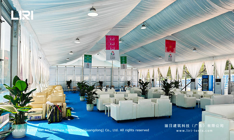 Large scale modular tent setup by Liri