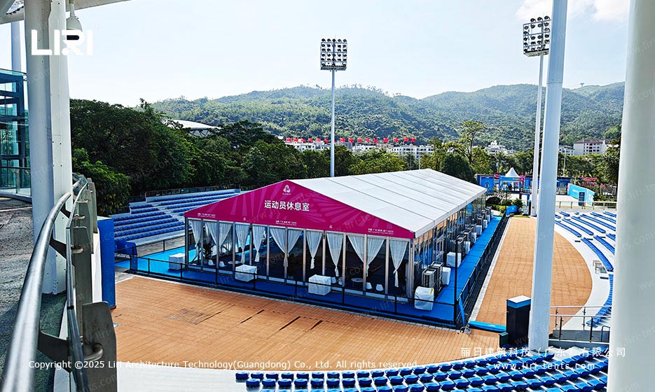 Liri modular tents supporting major sports events