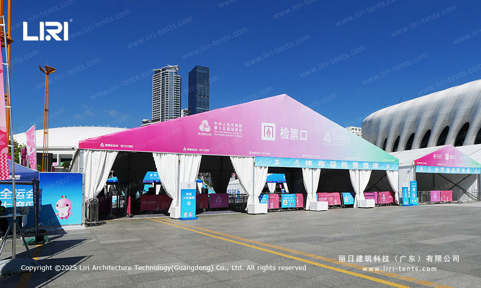 Media operations tent installation