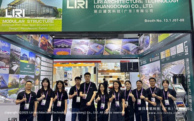 Liri Architecture Technology team at Canton Fair booth 13.1 J07-08