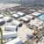 Large beer festival tent site layout aerial view with multiple event zones